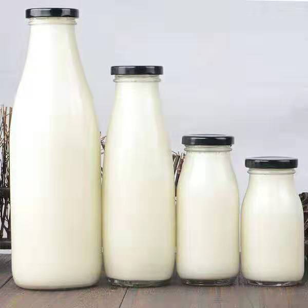 CE Certificated Various Specifications Glass Milk Bottle