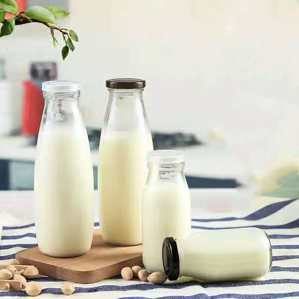 CE Certificated Various Specifications Glass Milk Bottle