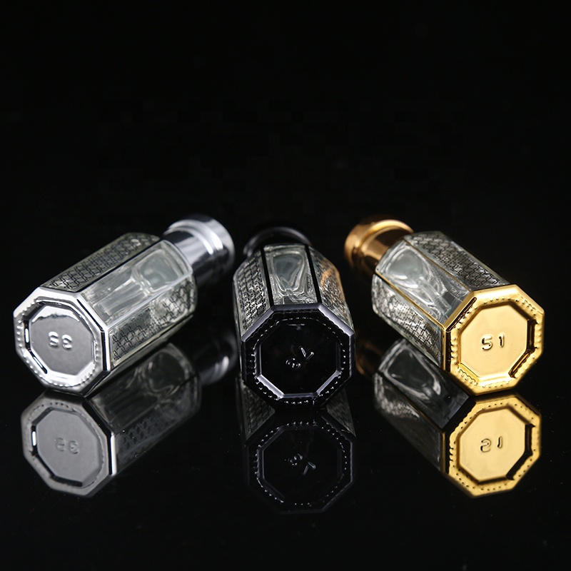 CJ-Factory Direct Sale 3ml 6ml 12ml Fancy Attar Oud Glass Bottles Perfume Oil Bottles WIth Glass Stick