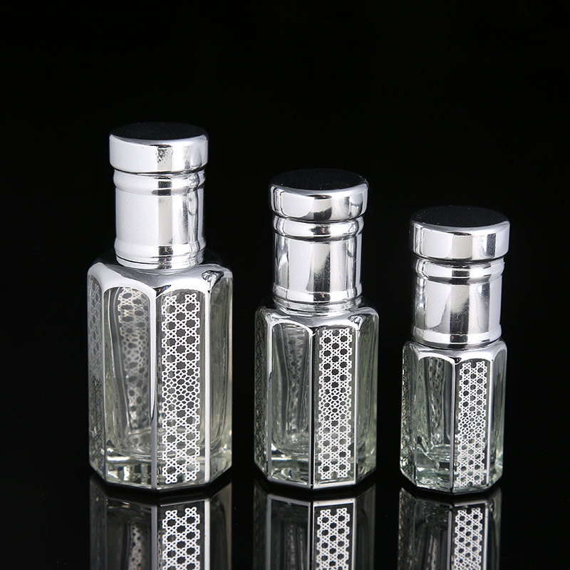 CJ-Factory Direct Sale 3ml 6ml 12ml Fancy Attar Oud Glass Bottles Perfume Oil Bottles WIth Glass Stick