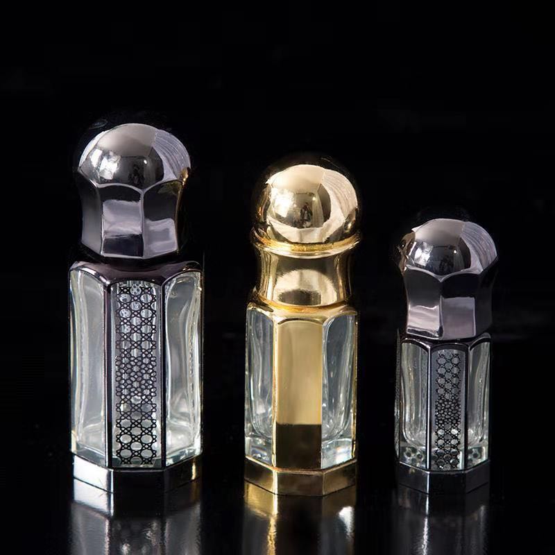 CJ-Factory Direct Sale Convenient Mini Crystal 3ml 6ml 12ml Empty Arabic Essential Oil Glass Bottle For Perfume Packing