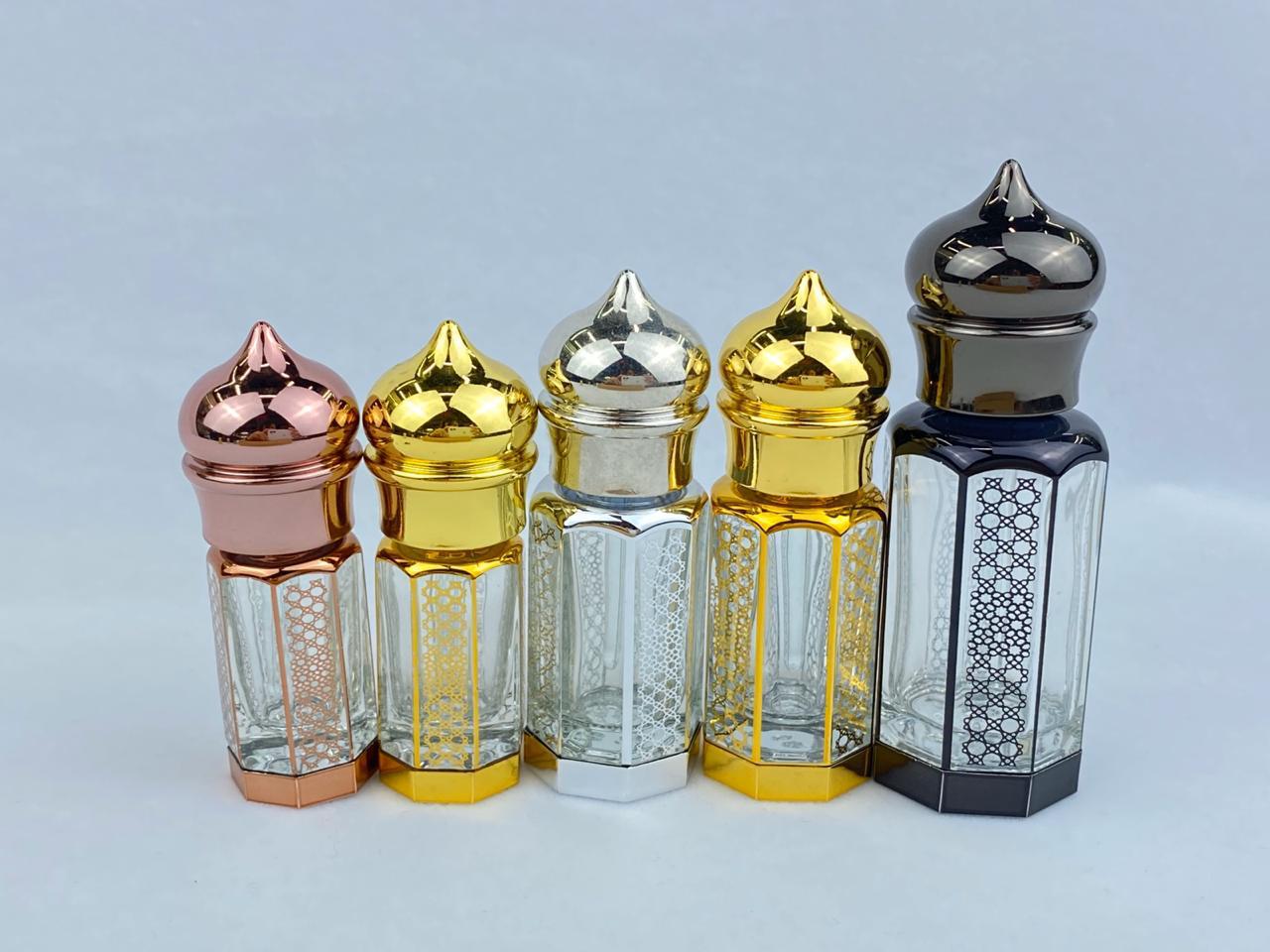CJ-Factory Direct Sale Convenient Mini Crystal 3ml 6ml 12ml Empty Arabic Essential Oil Glass Bottle For Perfume Packing