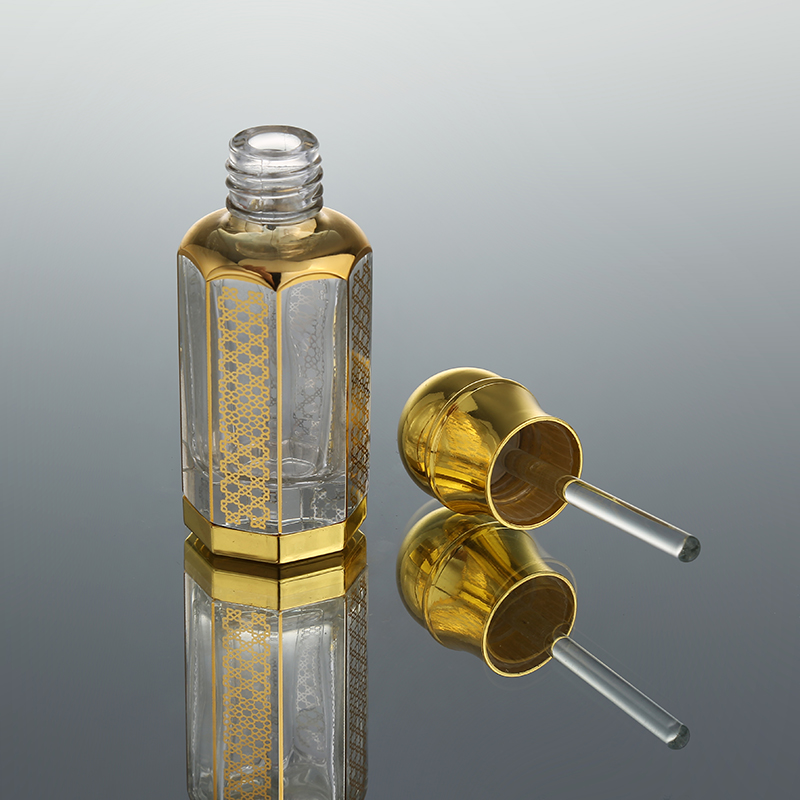 CJ-Factory Direct Sale Convenient Mini Crystal 3ml 6ml 12ml Empty Arabic Essential Oil Glass Bottle For Perfume Packing