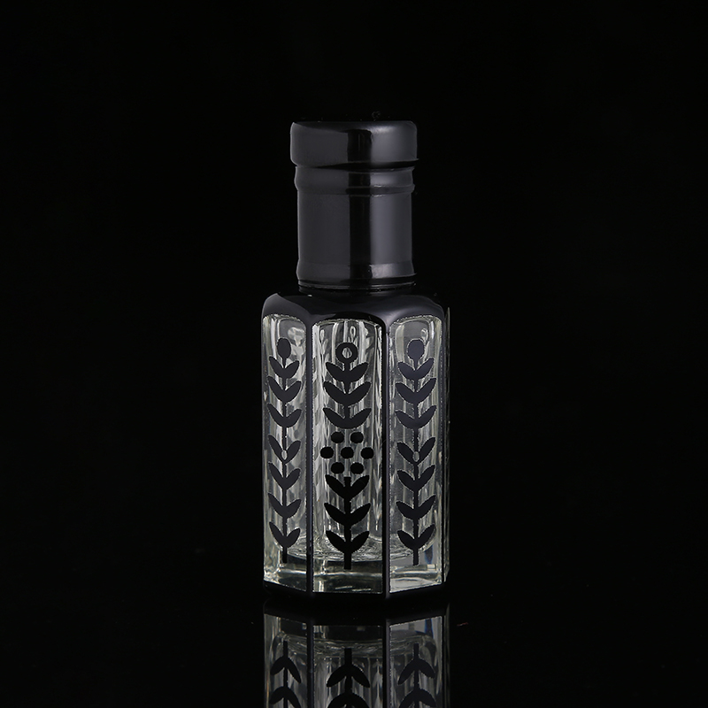 CJ-Factory Wholesale 3ml 6ml 12ml Small Refillable Decorative Arabic Crystal Glass Essential Oil Bottles