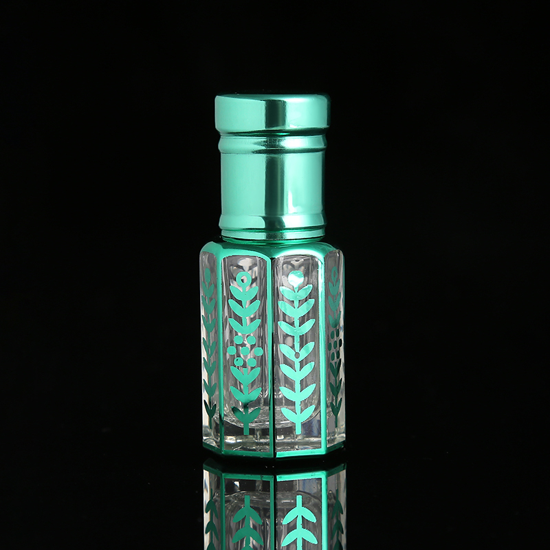 CJ-Factory Wholesale 3ml 6ml 12ml Small Refillable Decorative Arabic Crystal Glass Essential Oil Bottles