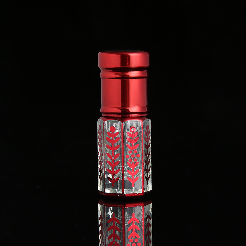 CJ-Factory Wholesale 3ml 6ml 12ml Small Refillable Decorative Arabic Crystal Glass Essential Oil Bottles