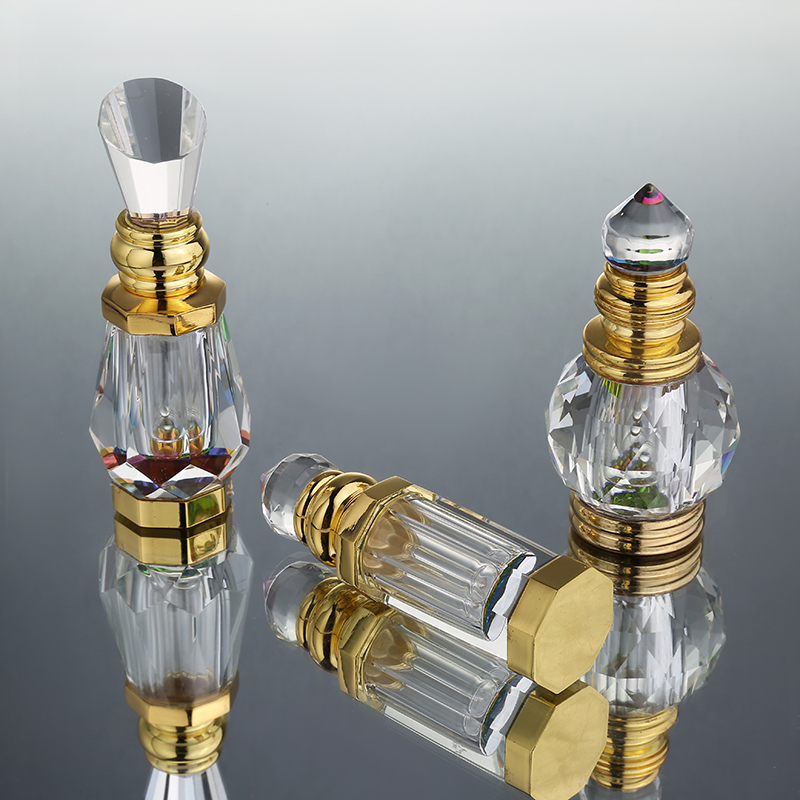 CJ-Fashion Polished Creative Gifts 3ml Drop Glass Perfume Empty Crystal Bottle