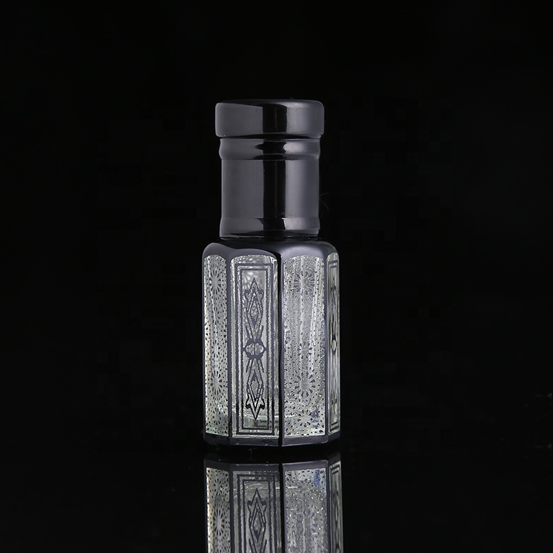 CJ-Hot Sale New Fancy 3ml 6ml 12ml Mini Empty Attar Oud Oil Bottle Essential Oil Perfume Glass Bottles