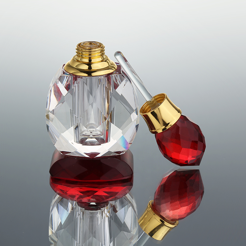 CJ-Hot Selling China Supplier Glass 3ml 6ml 12ml Different Shapes Crystal Perfume Bottle