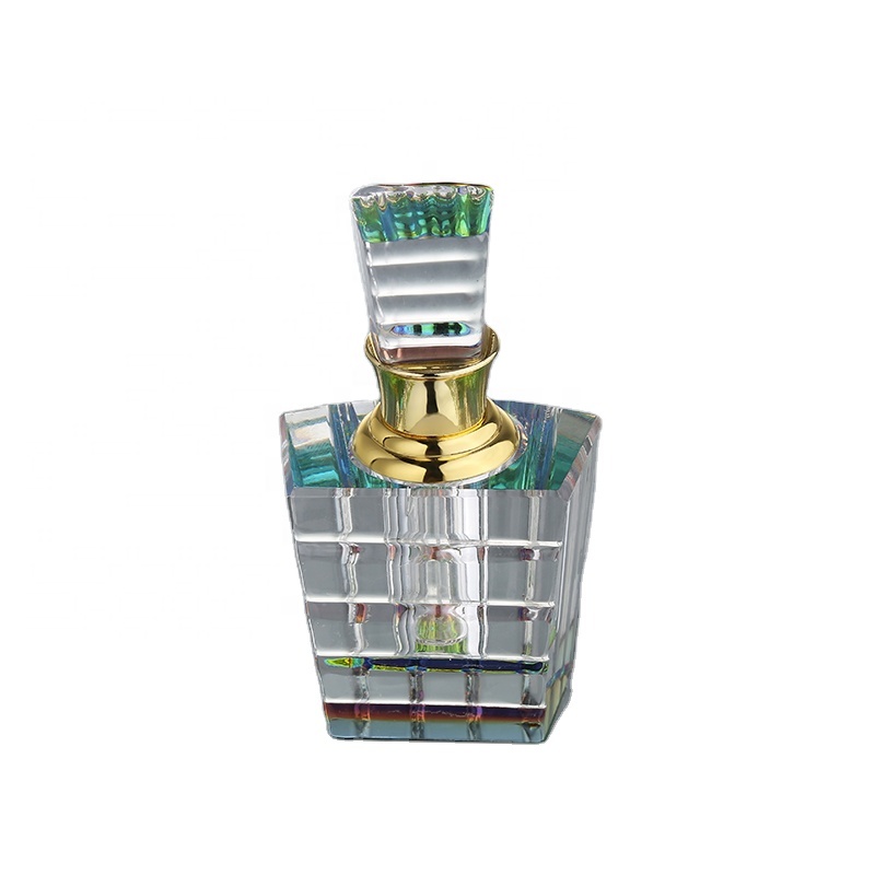 CJ-New Fashion Personalized Carved 3ml Crystal Perfume Glass Bottle