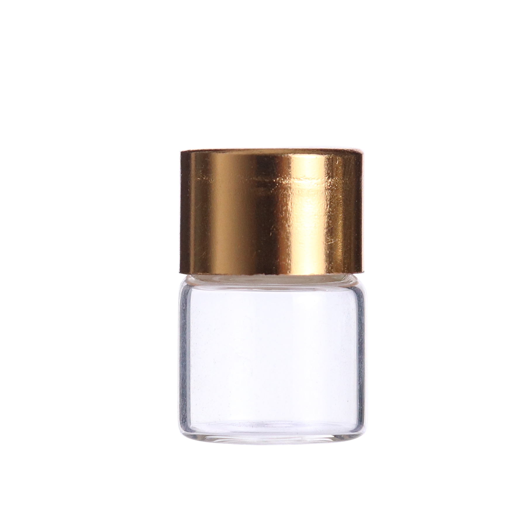CN 1ml 2ml amber clear small tubular glass vials bottles small sample jar containers with stopper and cap