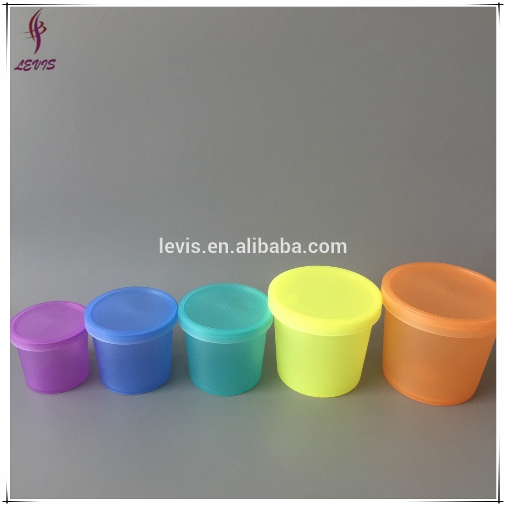 COLORFUL!! Cosmetic Empty 250g Cream Plastic Container Jars for Body Scrub