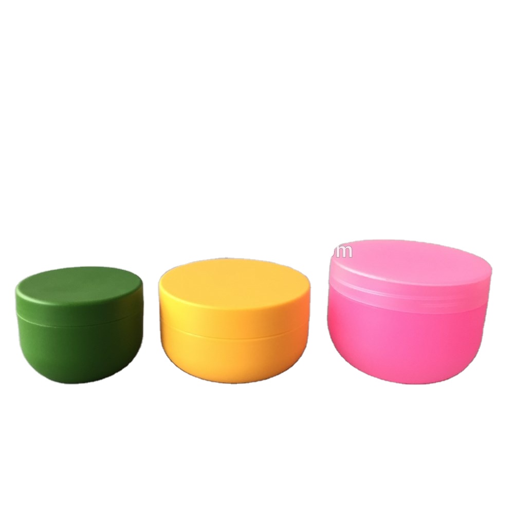 COLORFUL!!Empty Plastic Bowl Shape 8oz Cosmetic Jars For Body Cream