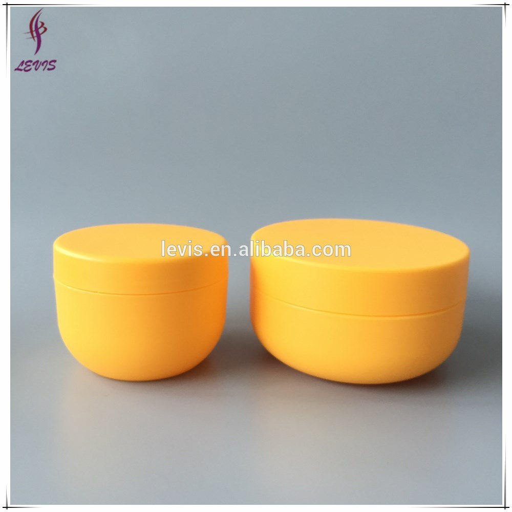 COLORFUL!!Empty Plastic Bowl Shape 8oz Cosmetic Jars For Body Cream