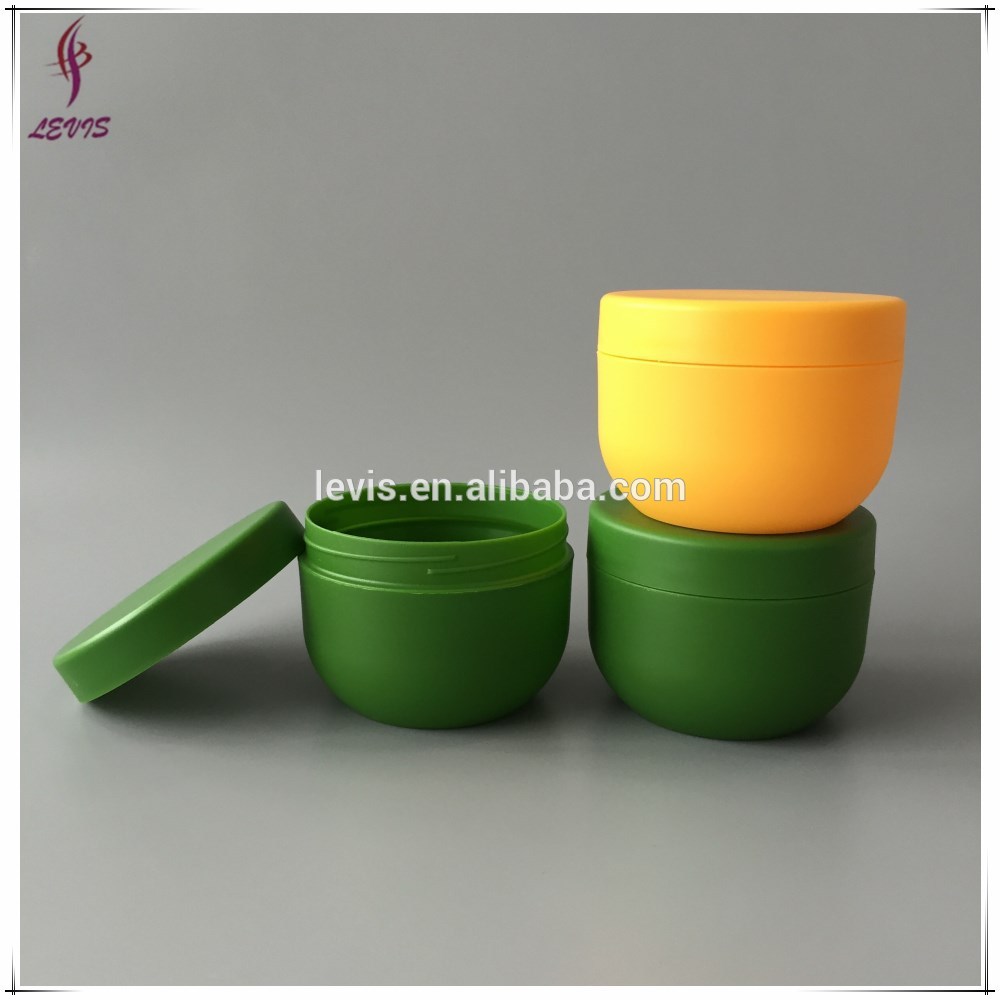COLORFUL!!Empty Plastic Bowl Shape 8oz Cosmetic Jars For Body Cream