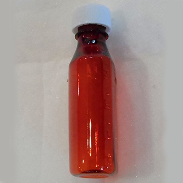 CR Caps Pharmacy Bottle Oval Plastic Bottles 4OZ Liquid Medicine Bottle with Tick Mark