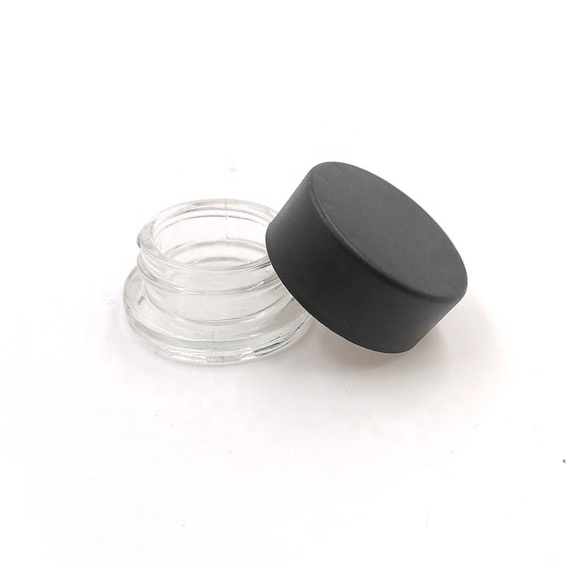 CR open mold Concentrate 9ML CBD 3ml 5ml glass jar herbal extract herb weeds bottle with child proof lid white liner Low wax
