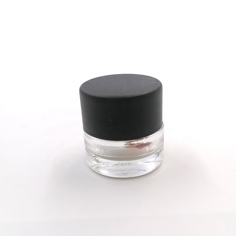 CR open mold Concentrate 9ML CBD 3ml 5ml glass jar herbal extract herb weeds bottle with child proof lid white liner Low wax