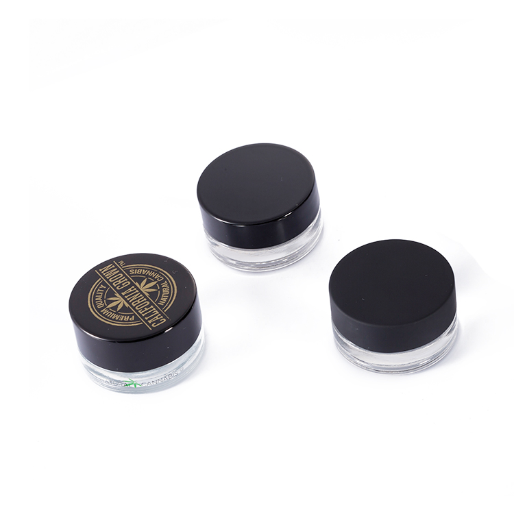 Canada 3 5 7 9 g childproof caps cr seal cap cream cosmetic jars glass jar small concentrate containers for skin care products