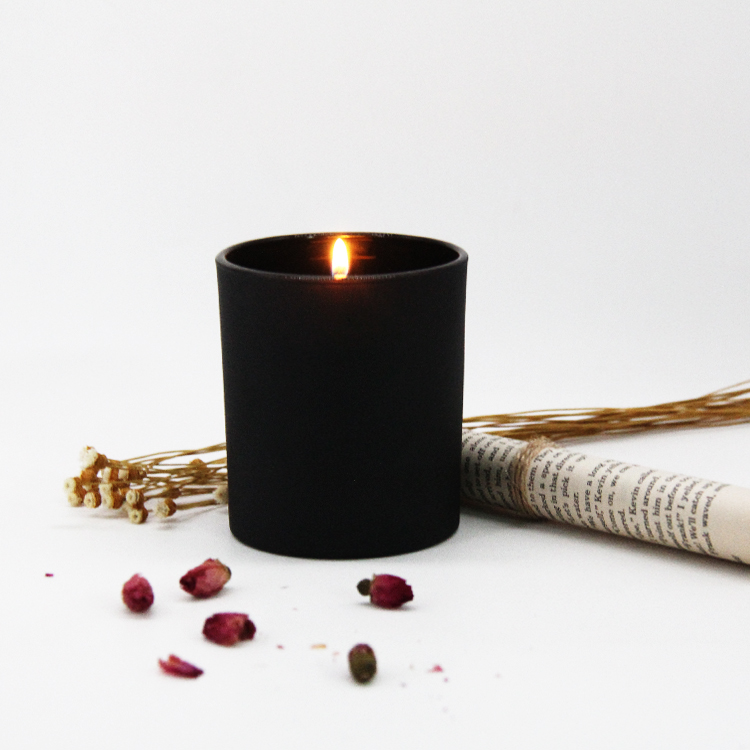 Candle Making Jar 8 Oz Textured Matte With Wood Lid Candle Jars Glass Candle