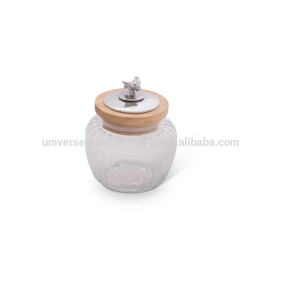 Candle jar with lid