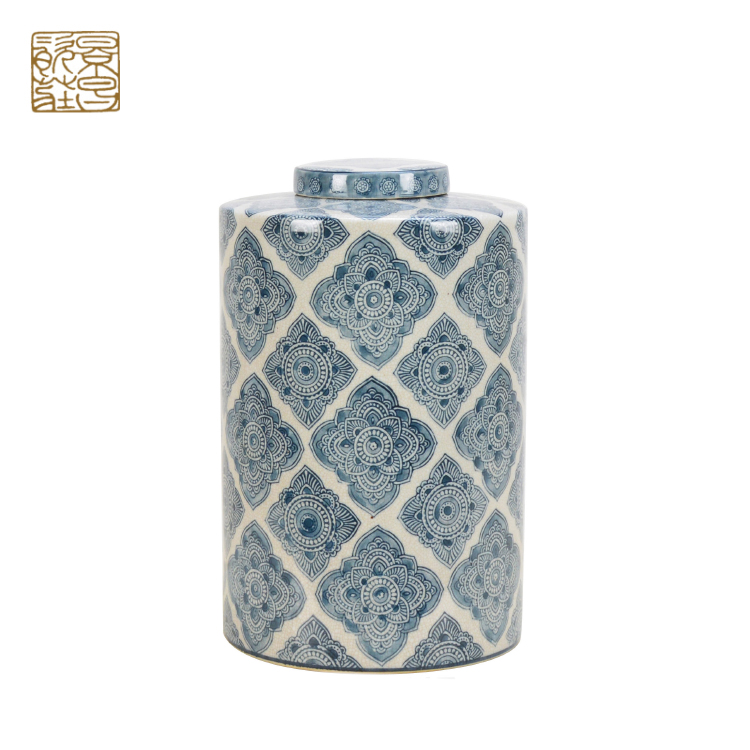 Canister storage ceramic canister home decor jar
