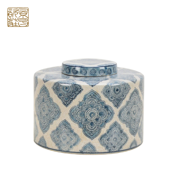 Canister storage ceramic canister home decor jar