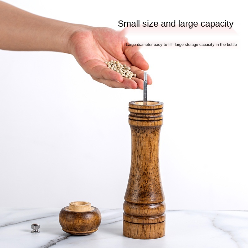 Capstan Wood Pepper Grinder - Wooden Mill Includes Mechanism, 12.5 inch