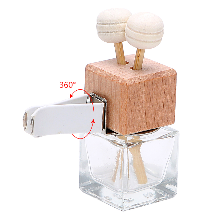 Car Air Freshener Ornament Perfume Bottle Pendant Essential Oils Auto Car Perfume Bottle Hanging Glass Bottle Car-styling