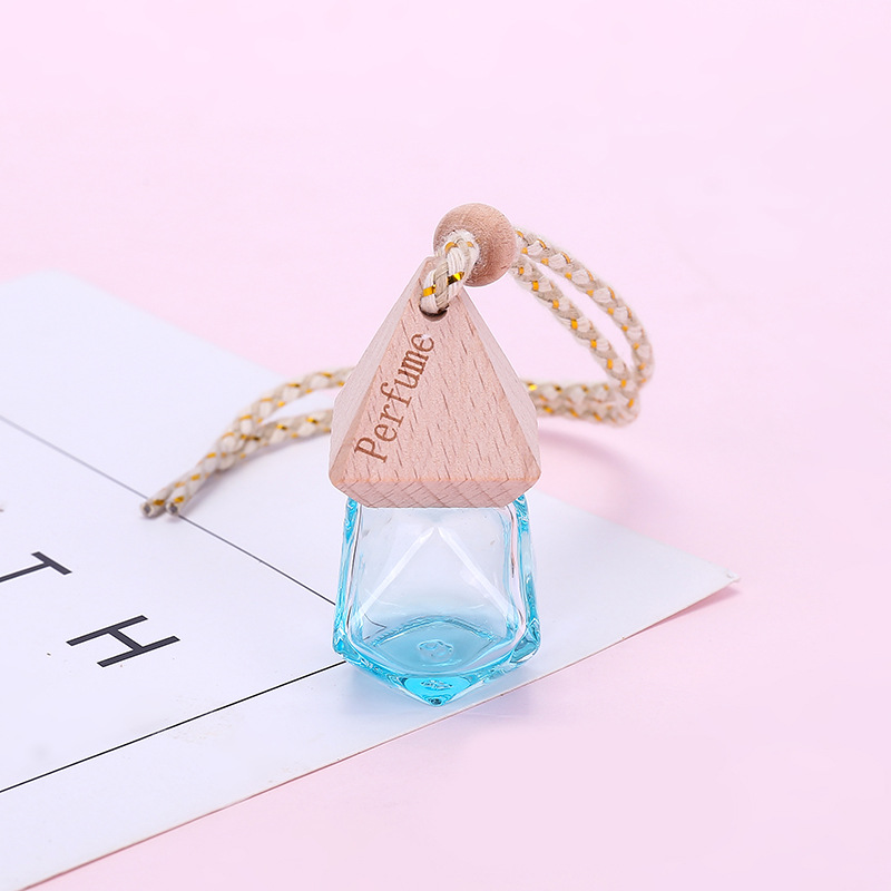 Car Hanging Air Freshener Diffuser Fragrance Clear Glass Empty Perfume Bottle Essential Oil Bottle 5ml 10ml 15ml