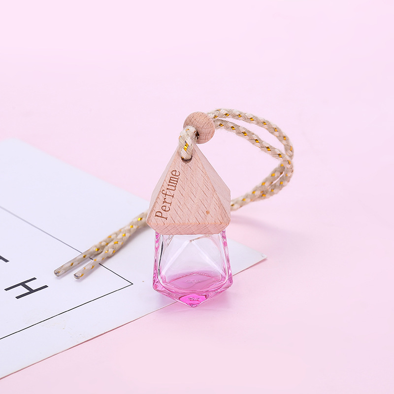 Car Hanging Air Freshener Diffuser Fragrance Clear Glass Empty Perfume Bottle Essential Oil Bottle 5ml 10ml 15ml