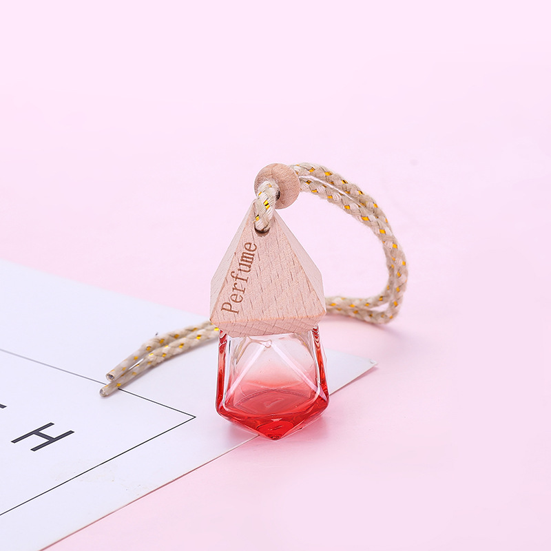 Car Hanging Air Freshener Diffuser Fragrance Clear Glass Empty Perfume Bottle Essential Oil Bottle 5ml 10ml 15ml
