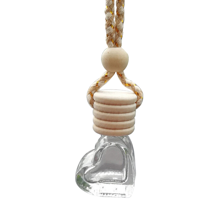 Car Hanging Air Freshener Diffuser Fragrance Clear Glass Empty Perfume Bottle Essential Oil Bottle