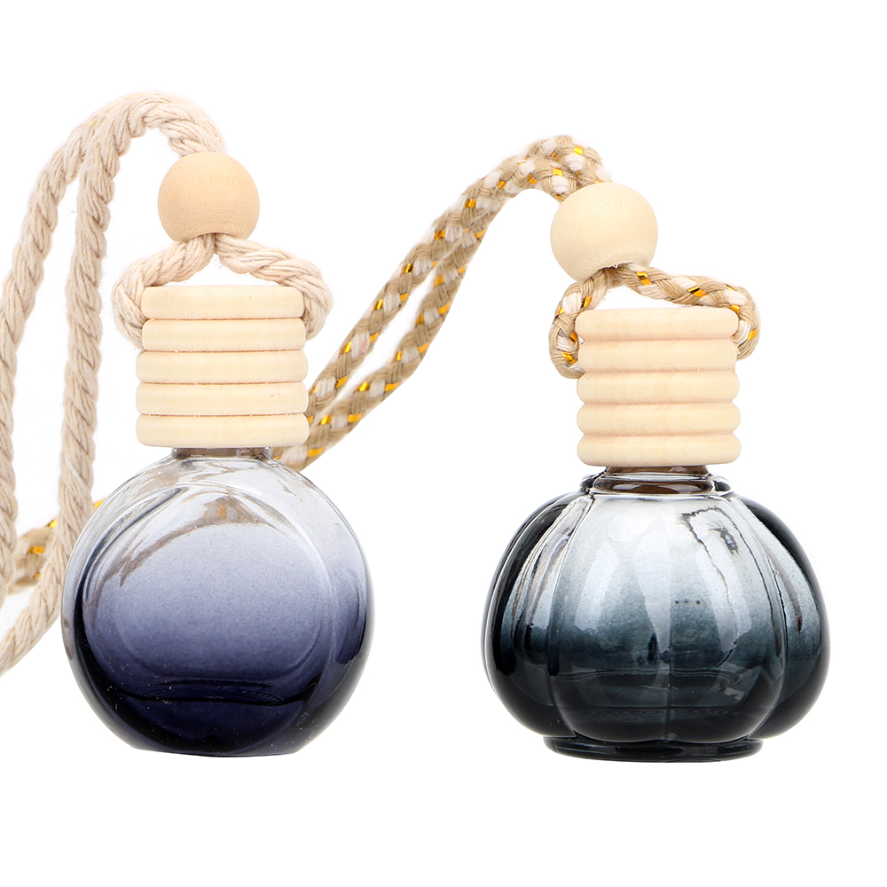 Car Hanging Perfume Empty Glass Bottle 10ml For Essential Oils Diffuser Fragrance