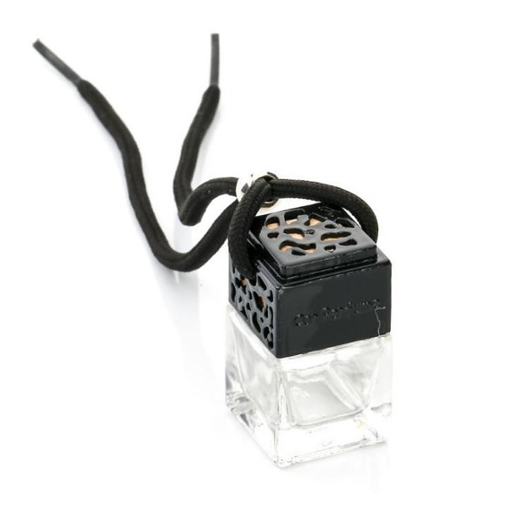Car Hanging Perfume Rearview Mirror Ornament Air Freshener For Essential Oils Diffuser Fragrance Empty Glass Bottle