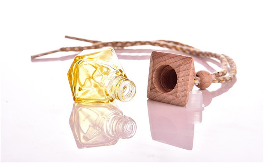 Car Perfume Bottle Car Printed Hanging Diffuser Bottle, Empty Refillable Bottle Home Car Air Freshener