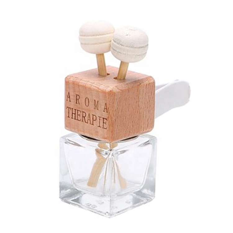Car air freshener aroma car glass square for car fragrance vent clips reed diffuser outlet perfume bottle