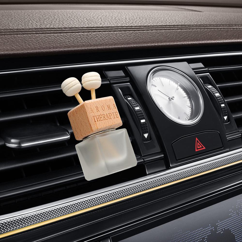 Car-styling Perfume Pendant Essential Oils Auto Ornament Car Vent Clip Air Freshener Glass Bottle