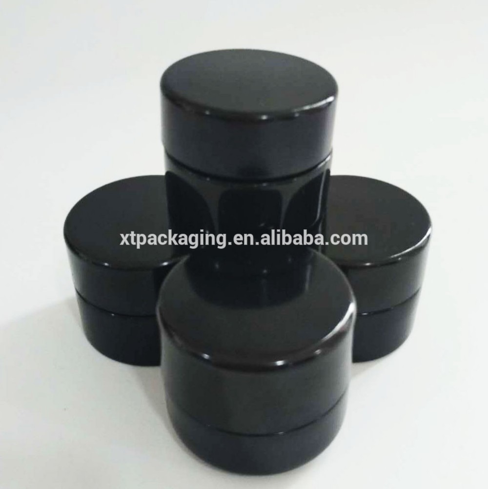 Cbd Jar CBD Weed Packaging Empty Cosmetic Cream Dark Violet 100ml 200ml 250ml Uv Glass Jar