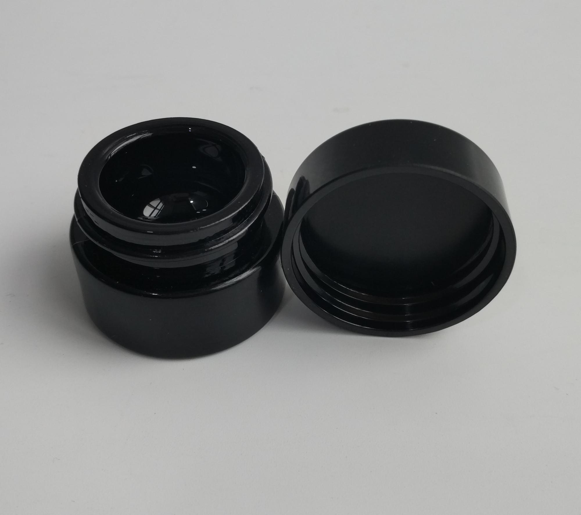 Cbd Jar CBD Weed Packaging Empty Cosmetic Cream Dark Violet 100ml 200ml 250ml Uv Glass Jar