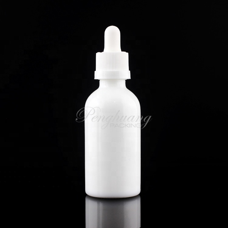 Ceramic Bottle for Essential Oil White Pump Glass Roll on 10ml 15ml 20ml 30ml 50ml 100ml Screen Printing Cosmetic Personal Care