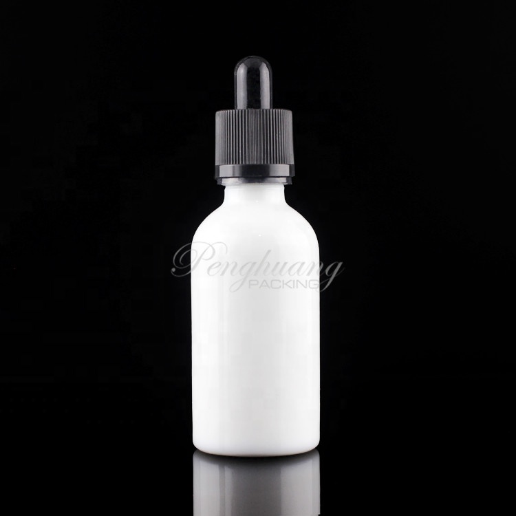 Ceramic Bottle for Essential Oil White Pump Glass Roll on 10ml 15ml 20ml 30ml 50ml 100ml Screen Printing Cosmetic Personal Care
