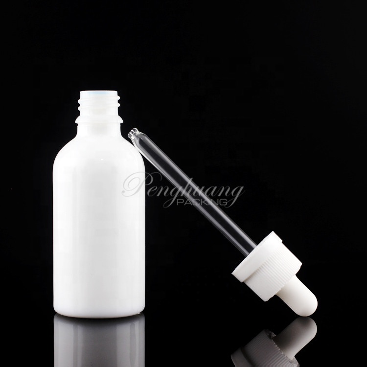 Ceramic Bottle for Essential Oil White Pump Glass Roll on 10ml 15ml 20ml 30ml 50ml 100ml Screen Printing Cosmetic Personal Care