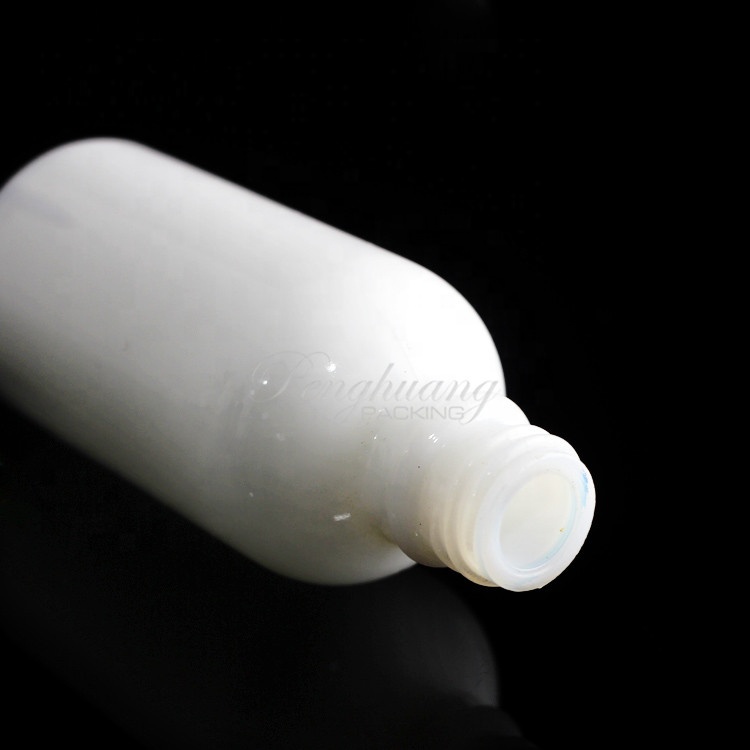 Ceramic Bottle for Essential Oil White Pump Glass Roll on 10ml 15ml 20ml 30ml 50ml 100ml Screen Printing Cosmetic Personal Care