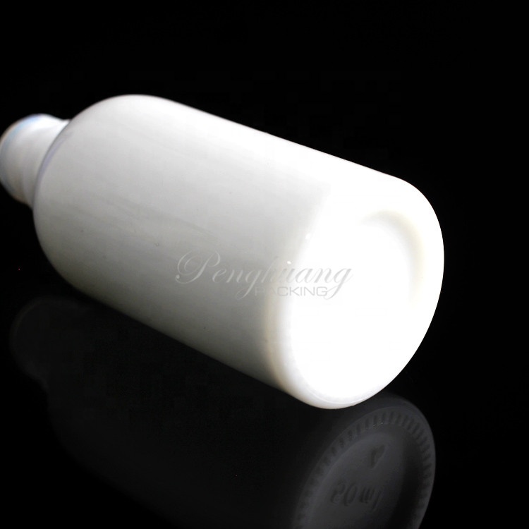 Ceramic Bottle for Essential Oil White Pump Glass Roll on 10ml 15ml 20ml 30ml 50ml 100ml Screen Printing Cosmetic Personal Care