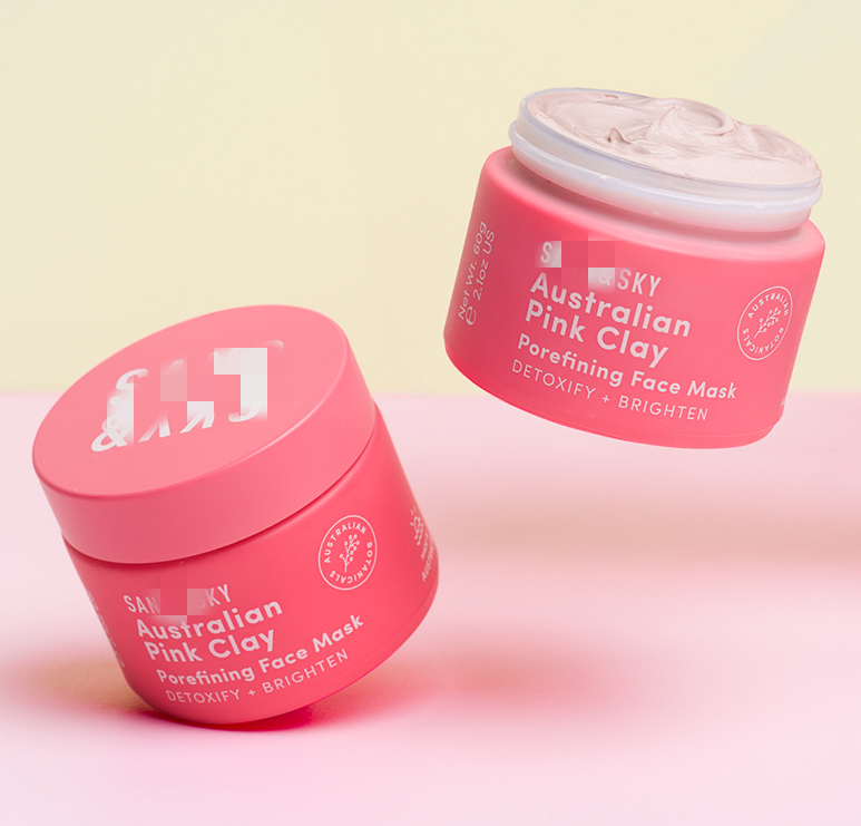 Ceramic Cream Jar Lid Clay Jar White Pink Luxury Cosmetic Packing Cosmetic Glass Jars with Lids Plastic Lid opal