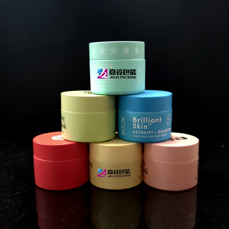 Ceramic Cream Jar Lid Clay Jar White Pink Luxury Cosmetic Packing Cosmetic Glass Jars with Lids Plastic Lid