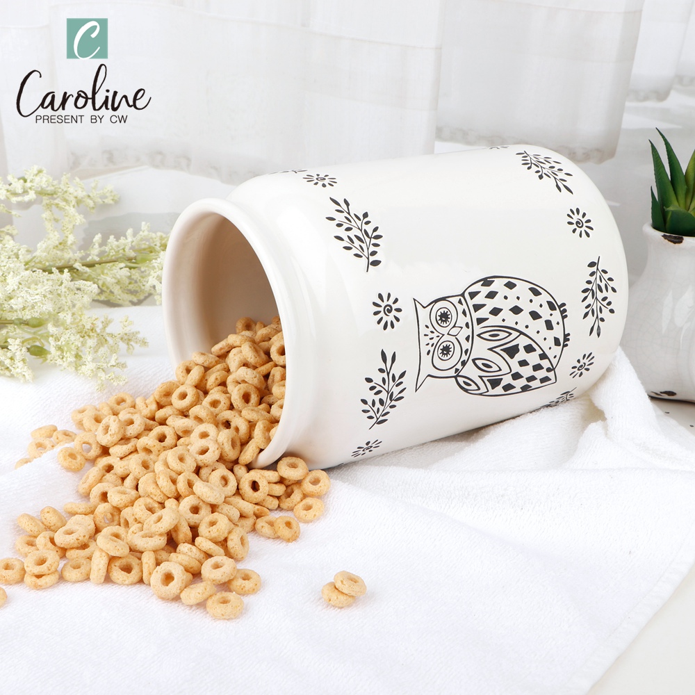 Ceramic Customized Porcelain Flour Canister Bottle