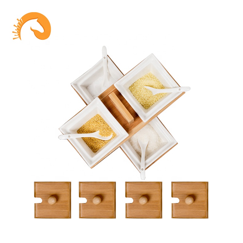 Ceramic Kitchen Supplies Seasoning Box Combination Seasoning Jar Set