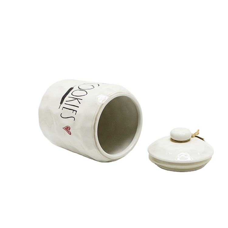 Ceramic cookie jar set with lids